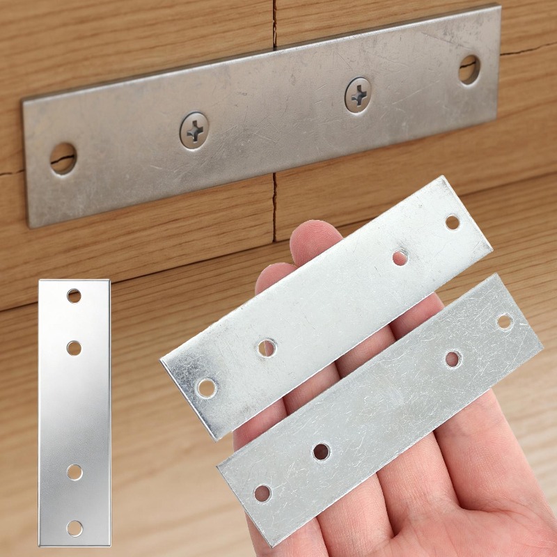 Furniture Joining Hardware - 6/1PCS Heavy Duty Rechte Beugelbeugels Metalen
