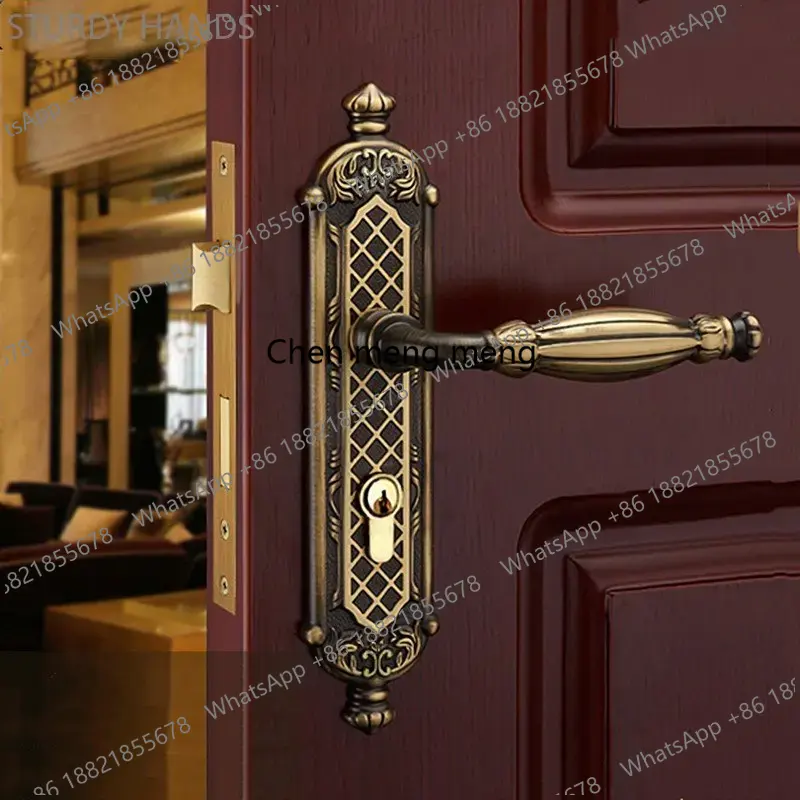 Furniture Grade Hardware - Hoogwaardig puur koperen deurslot Mute veiligheidsdeursloten