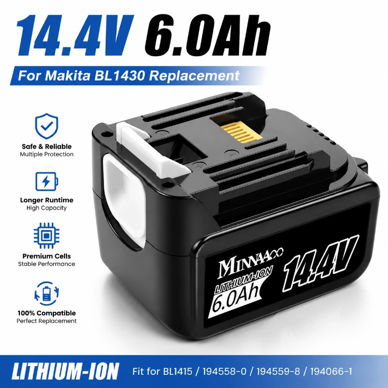 Voor Makita 14.4V 6.0Ah 5.0Ah  - Makita Drill Hp1640 recensie en prijs